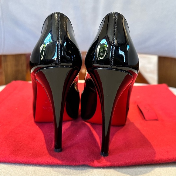 Brand New Authentic Christian Louboutin Patent Leather Very Prive Platform Heel - Picture 7 of 9